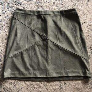 Faux-Suede Skirt